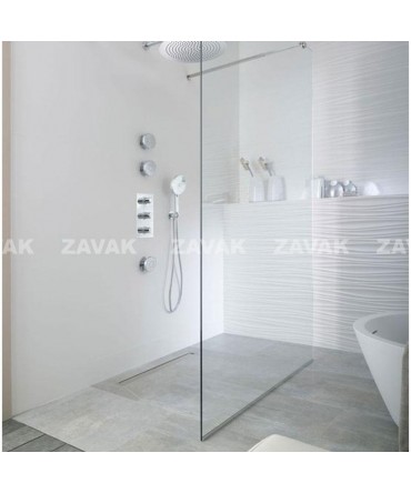 Nẹp kính inox âm sàn 45mm
